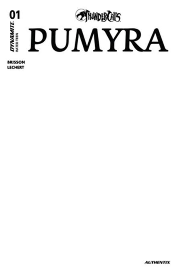 Thundercats: Pumyra #1 — Cover E — Blank Variant